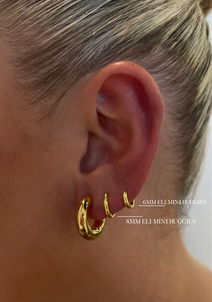 Eli 6mm Mini Huggie Earrings