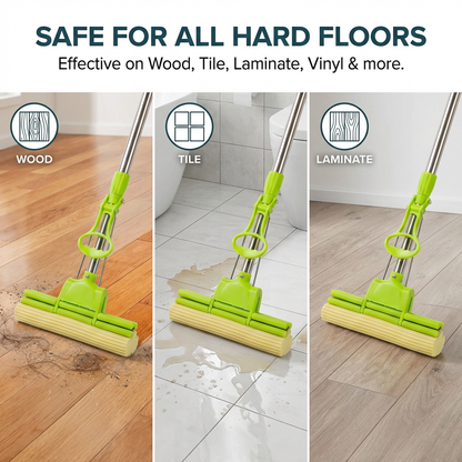 All-in-One Foldable Floor Cleaning Squeeze Mop