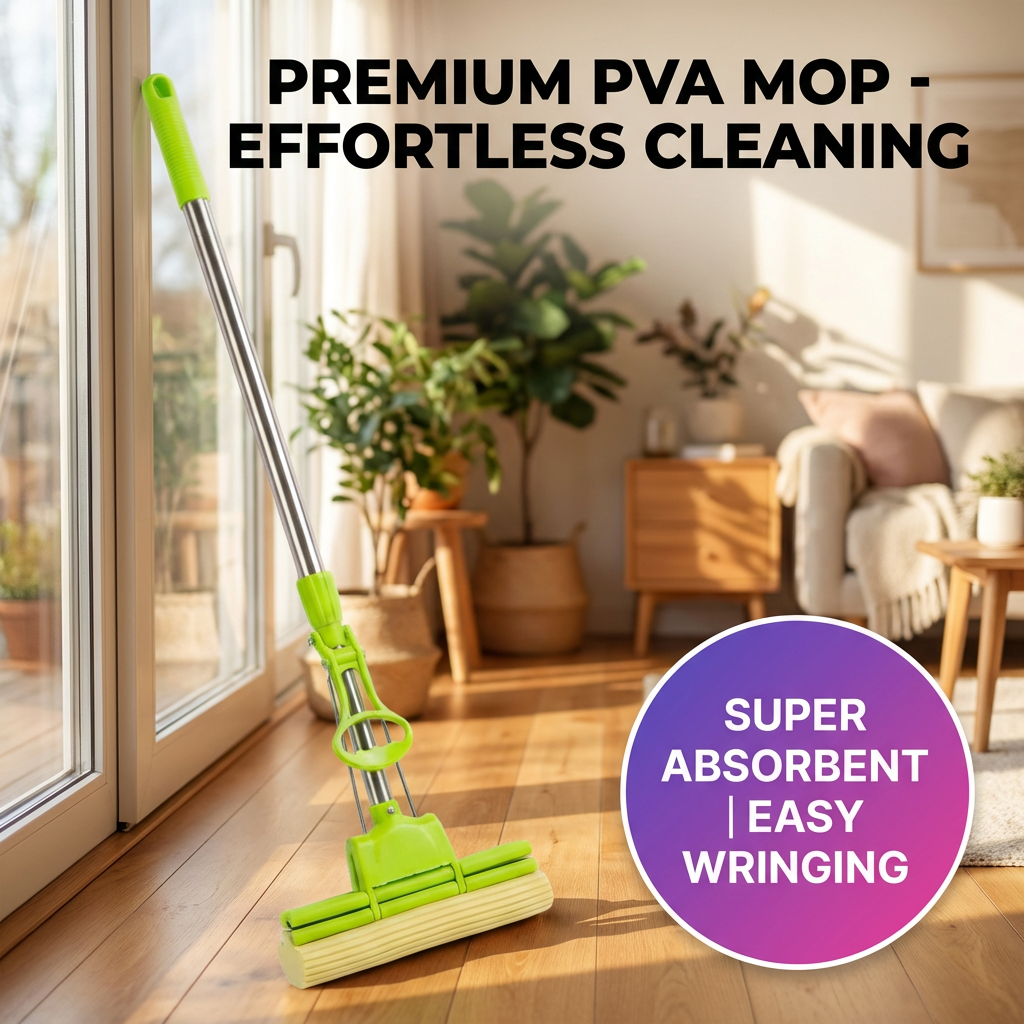 All-in-One Foldable Floor Cleaning Squeeze Mop