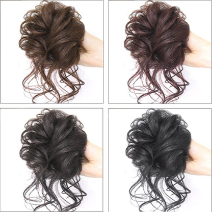 💗💗LAST DAY - BUY 1 GET 1 FREE + FREE GIFT!!💗Messy Curly Hair Bun Scrunchie Extensions