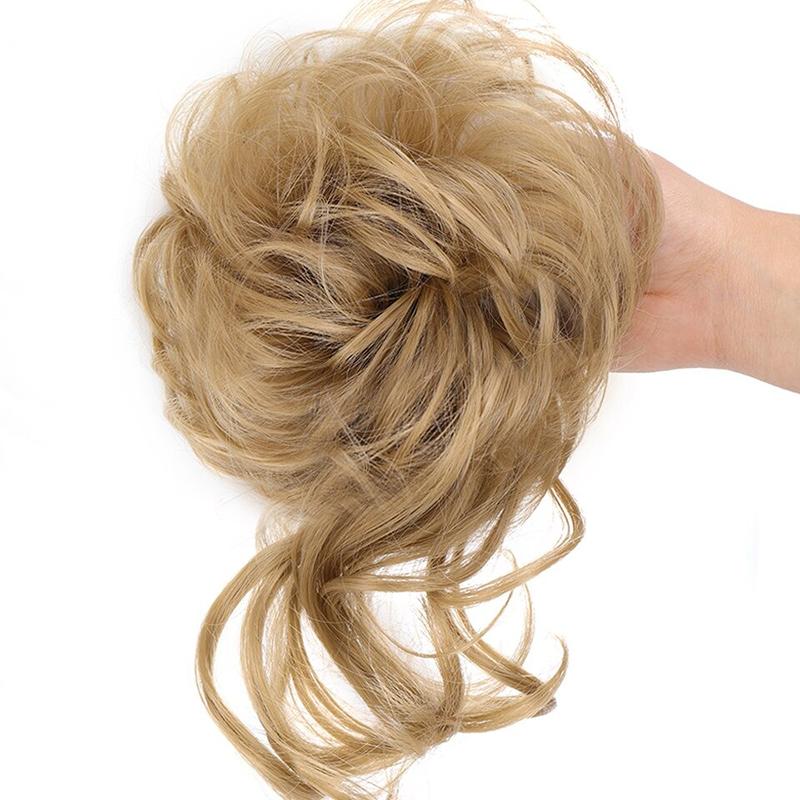 💗💗LAST DAY - BUY 1 GET 1 FREE + FREE GIFT!!💗Messy Curly Hair Bun Scrunchie Extensions