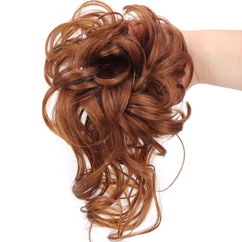 💗💗LAST DAY - BUY 1 GET 1 FREE + FREE GIFT!!💗Messy Curly Hair Bun Scrunchie Extensions