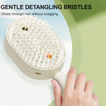 💖LAST DAY SALE 60% OFF💁‍♀️✨Electric Spray Air Cushion Massage Comb💨| Self-Cleaning Anti-Tangle ✨ | Perfect for Dry, Brittle Hair 💧🌟