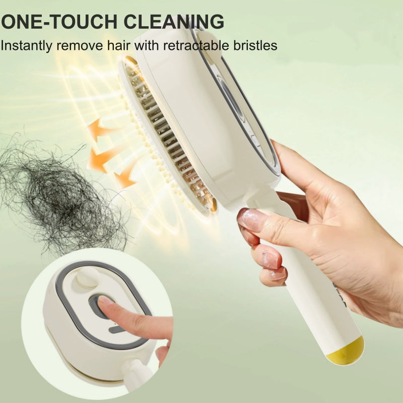 💖LAST DAY SALE 60% OFF💁‍♀️✨Electric Spray Air Cushion Massage Comb💨| Self-Cleaning Anti-Tangle ✨ | Perfect for Dry, Brittle Hair 💧🌟