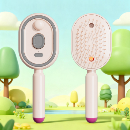 💖LAST DAY SALE 60% OFF💁‍♀️✨Electric Spray Air Cushion Massage Comb💨| Self-Cleaning Anti-Tangle ✨ | Perfect for Dry, Brittle Hair 💧🌟