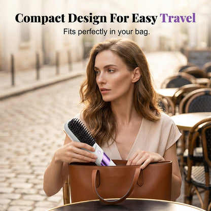 ⏰Limited Offer 50% OFF!🔥Cordless Ceramic Hair Straightener Brush for Smooth, Salon-Style Hair Anywhere💇‍♀️ Say Goodbye to Frizzy Hair in Seconds